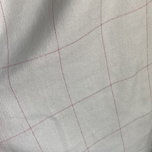 Steve Madden Wide and Long Pink Check Scarf Wrap - Picture 9 of 10